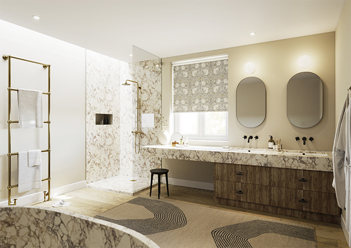 William Morris At Home Pimpernel, Flint - Twist&Fit Roller Blind - Image 7